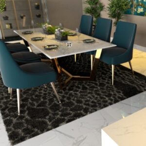 ASLAY DINING TABLE SET- 6 SEATER