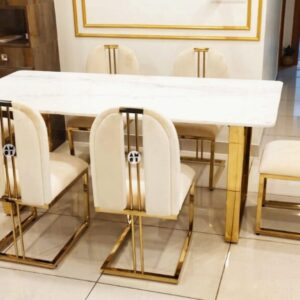 NIHAR DINING TABLE SET - 6 SEATER